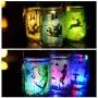 Solar Mason Jar Lights 6 Packs 30 LEDs Fairy String Lights Solar Powered Outdoor Waterproof Mason Jars Hanging Mason Jar Solar Lights Table Decor for Patio Christmas, Garden, Wedding, Yard and Lawn