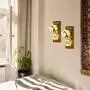 Glasbehälter Wandleuchten – 2er Set Rustikale Wandleuchten mit Fernbedienung Timer LED Sterneleuchten, Leuchten für die Innendekoration, Handgemachte, dekorative und schicke Hängeleuchten mit Glasbehältern.