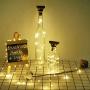 Solarbetriebene Weinvorratsleuchten mit Korken, LoveNite 6er Set 20 LED Korkform Silber Kupferdraht Farbige Feen Mini Lichterkette für DIY, Party, Weihnachten, Hochzeit Dekoration (Warmweiß)