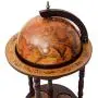 Vintage Globe Weinstand Flaschenhalter Deko, Hellbraun