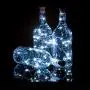Kerzenleuchten 12er Pack – 20 LEDs Korkenleuchten für Weinflaschen, batteriebetrieben (einschliesslich) – Mini Lichterkette für DIY Glasbehälter Beleuchtung, Indoor Schlafzimmer Party Hochzeit Weihnachten Halloween Dekoration (Kühlweiß)