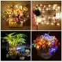 Wein-Flaschen-Lichter mit Korken, DIY Lichterketten-Ornamente für Tische, Partys, Bars, Hochzeiten, Weihnachten, Feierlichkeiten usw., mit Batterie inklusive, 12 Stück/Packung