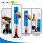 MaMahome Electric Wine Bottle Opener, Wine Openers Kit with Foil Cutter and Wine Pourer Wine Openers Gifts Set for Wine Loves The Best Gift (No Include Battery) (Blue)