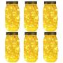 Solar Mason Jar Lights, Large Size Bigger Glass Mason Jar with 30 LEDs Fairy Firefly String Lights, Best Patio Yard Desktop Party Decor Outdoor Solar Hanging Lanterns (6-Pack Warm White)