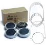 4er Pack Warmweiße 20 LED Solar Mason Jar Lichtdeckel mit Hängern für Regular Mouth Mason Jar Outdoor Garten Weihnachts Halloween Dekoration (Gläser nicht enthalten)