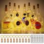 10 Pièces LUMIÈRES POUR Bouteilles de Vin 20 LED avec Bouchon, Fil Argenté 3,3m, Guirlande Miniature Éclairée au Moteur Alimentaire pour Artisanat, Fête, Mariage, Halloween, Noël, Lumière Blanche Chaude 10 Pièces LUMIÈRES POUR Bouteilles de Vin 20 LED avec Bouchon, Fil Argenté 3,3m, Guirlande Miniature Éclairée au Moteur Alimentaire pour Artisanat, Fête, Mariage, Halloween, Noël, Lumière Blanche Chaude