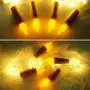 LoveNite Weinflaschen-Lichter, 8er Pack 20 LED Flammenlose Korkflaschen-Fadenlicht, Batteriebetrieben, Silberdraht, Mini-Feenlicht für DIY, Party, Weihnachten, Hochzeit Dekor (Kerzen-Weiß)