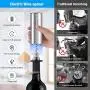 Elektrischer Weine openers, wiederaufladbarer automatischer Korkenzieher Set, mit 4 Eiswürfeln, Weinsöffner, Korkenzieher, Folienk Cutter