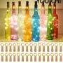 Taiker Weinvorrats-Lichter mit Korken, 30er Pack 20 LED-Batteriebetriebene Mini-Feenleuchten, DIY, Party, Dekoration, Weihnachten, Halloween, Hochzeit (Warmweiß)