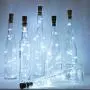 Weihnachtslichtketten mit Korken, LoveNite 12er Pack, 12 LED, Silberdraht, Farbwechsel, Mini-Fairy Lights (keine Flaschen) für DIY, Party, Weihnachten, Hochzeit (Kalter Weiß)