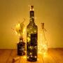 SODELIC Cork Lights for Wine Bottles 10 Pack 6.5ft 20 LEDs Waterproof Battery Operated Silver Wire String Lights for Liquor Bottles Crafts Party Halloween Christmas Bar Decoration, Warm White …