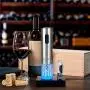 Secura Electric Wine Opener, Automatic Electric Wine Bottle Corkscrew Opener with Foil Cutter, Rechargeable (Stainless Steel) Secura Electric Wine Opener, Automatic Electric Wine Bottle Corkscrew Opener with Foil Cutter, Rechargeable (Stainless Steel)