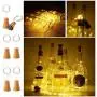 Lumières solaires pour bouteilles de vin, 20 LED étanches en cuivre, pour mariage, Noël, extérieur, fête, jardin, terrasse, décoration de passage (blanc chaud) Lumières solaires pour bouteilles de vin, 20 LED étanches en cuivre, pour mariage, Noël, extérieur, fête, jardin, terrasse, décoration de passage (blanc chaud)