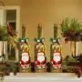 MJ Premier Weihnachtsdekoration, Weihnachtsdekoration Wein Flasche Lichter, Batteriebetriebenes LED Glas mit Timer, Dekorativ für Tischplatte Display Centerpiece Weihnachtsfeier Zuhause (3C)