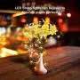 Zebbyee Mini LED Lichterkette mit Knopfbatteriebetrieben, 20er Pack, Wasserdichte Lichterkette mit 20 LEDs aus Kupferdraht – für Schlafzimmer, Weihnachtsfeier, Mason Jar Dekorationen