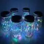 XVZ Solar Mason Jar Lid Lights 2er Pack, 20 LED Lichterkette, IP65 Wasserdicht für Garten, Terrasse, Party, Hochzeit, Weihnachten Dekorbeleuchtung (Multicolor)