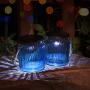 Einzeltopf-Solarleuchte - Zufällige Farbe LED Solar Laternen für Garten, Terrasse, Baum, Tisch, Hof, Rasen, Weißes Licht, 2er Pack