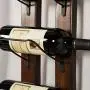 Wandmontierter Weinregal | Hängende Flüssigkeitsschublade rustikaler Weideholz-Wandregal-Weinregal