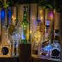 Solar Weinvorrats-Lichter mit Korken, 24 Stück, 20 LEDs Fairy Lights String Beleuchtung, für Party, Hochzeit, Tisch- oder Mittelpunkt-Dekorationen, Multicolor, Kaltweiß, Warmweiß