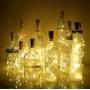 Wine Bottle Lights with Cork Decorman 12 Pcs 15 LEDs Cork Shape Silver Copper Wire Battery Powered LED Fairy String Lights for DIY/Decor/Party/Wedding/Christmas/Halloween… (Warm White)