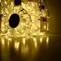 10er Pack 15 LED Weinflaschen-Kerzenlicht, Mini-Fadenlicht aus Kupferdraht, Batteriebetriebenes Sternelicht für DIY, Weihnachten, Halloween, Hochzeit, Party, Indoor & Outdoor (10er Pack, Warmweiß)