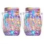 XVZ Solar Mason Jar Lid Lights 2er Pack, 20 LED Lichterkette, IP65 Wasserdicht für Garten, Terrasse, Party, Hochzeit, Weihnachten Dekorbeleuchtung (Multicolor)