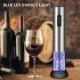 Ouvre-bouteille électrique REDMOND, Rechargeable Sans Fil en Acier Inoxydable Automatique avec Coupe-Cork, Extracteur de Bouchon, Base de Coupe-Cork pour Usage Domestique, WO002