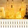 Guirlandes Lumineuses pour Bouteilles de Vin, 24 Pièces, 20 LEDs, Lignes d'Étoiles Miniature pour Bouteilles, Guirlandes Éclairttes Batteries Opérationnelles Fil en Cuivre pour Décorations Mariage, DIY, Bar, Lumière Chaleureuse Blanc. Guirlandes Lumineuses pour Bouteilles de Vin, 24 Pièces, 20 LEDs, Lignes d'Étoiles Miniature pour Bouteilles, Guirlandes Éclairttes Batteries Opérationnelles Fil en Cuivre pour Décorations Mariage, DIY, Bar, Lumière Chaleureuse Blanc.