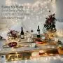 Guirlande Lumineuse LED 12 Pièces, Alimentée par Batterie, 6,9m 20 LEDs, Fil Cuivre Argent Waterproof, Guirlande Étoiles Luciole Flexible pour Chambre Mariage Fête Bocal (Blanc Chaud)
