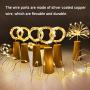 MUMUXI 10 Pack 20 LED Wine Bottle Lights with Cork, 3.3ft Silver Wire Cork Lights Battery Operated Fairy Mini String Lights For Liquor Bottles Crafts Party Wedding Halloween Christmas Decor,Warm White