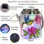 Solarleuchte mit LED für Mason Jar Deckel, Hummingbird-Lichterkette, bunte LED-Lichterkette, Garten-Feuerfliesen-Lichter, wasserdichte Hängeleuchte für Patio, Haus, Garten, Party-Dekoration