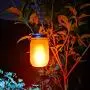 Solar-Mährchen-Laternen, 2er-Pack, mit Flackernde Flammen-Effekt, Solar-Laternen für Patio, Garten, Hochzeit, Weihnachten Deko (mit Gläsern und Griffen enthalten)