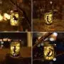 Guirlandes Lumineuses Solaires en Mason Jar, 12 Pièces, 30 LED, avec 12 Supports et 3 PVC. Décoration Idéale pour Courtyard, Jardin, Patio, Jardin, Famille, Fête, Anniversaire, Mariage. (Pas de Pots) Lumière Chaude.