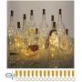 ''N/A'' Wine Bottle Lights with Cork Fairy String Lights for Wedding Party DIY Christmas Halloween Bar Decor 15 Pack