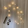 LOFTPLUS Bottle Lights Golden Metal Warm White Lights 1AA Battery-Operated with Daily Timer 6hours Blinking & All The Time On Modes