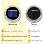 6er Mason Jar Laternen 10 LED Solar Warmweiß Fairy Lights Deckelinsert für Terrasse Garten Party Hochzeit Weihnachten Dekorationsbeleuchtung für Standardbehälter (Behälter nicht enthalten)