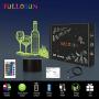Lampe d'illusion 3D pour bouteille de vin FULLOSUN, décoration bar cadeaux veilleuse pour Noël, fêtes, anniversaires. Idéale pour la décoration de bar avec télécommande, 16 couleurs changantes + 4 modes changants + fonction de réglage de luminosité. Lampe d'illusion 3D pour bouteille de vin FULLOSUN, décoration bar cadeaux veilleuse pour Noël, fêtes, anniversaires. Idéale pour la décoration de bar avec télécommande, 16 couleurs changantes + 4 modes changants + fonction de réglage de luminosité.