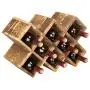 MyGift Countertop Burnt Wood 8-Bottle Wine Rack MyGift Countertop Burnt Wood 8-Bottle Wine Rack