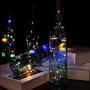Guirlande Lumineuse LED 6 Packs pour Bouteille de Vin avec Bouchon, Mini Guirlande Lumineuse Faerie, Lumières Étoilées Alimentées par Batterie pour DIY, Mariage, Fête, Noël, Halloween, Décoration Intérieure et Extérieure (4 Couleurs)