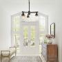 Mason Jar Chandelier, Farmhouse Pendant Light Fixture for Dining Room, 3-Light Island Lighting with Rustic Metal