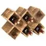 MyGift Countertop Burnt Wood 8-Bottle Wine Rack MyGift Countertop Burnt Wood 8-Bottle Wine Rack