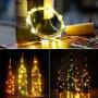 Adecorty Wine Bottle Lights with Cork - Silver Wire Cork Lights for Bottle 12 Pack 6.5ft 20 LED Bottle Lights Battery Powered Christmas String Lights for Party Halloween Wedding Christmas (Warm White)