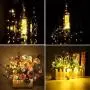20 Pièces Lignes Lumineuses LED 6,6ft, 20 LED pour Bouteilles de Vin, Luminaires pour Bouchons de Vin avec 30 Mini Guirlandes Lumineuses Fonctionnant sur Pile pour Décoration de Bouteilles de Vin, Artisanat, Fête, Bar, Noël, Festival.