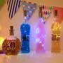 Wein-Flaschen-Lichter mit Korken, 20er Pack, batteriebetrieben, Mini-Feenkerzenketten, DIY, 20 LEDs pro Kette, für Zuhause, Party, Hochzeit, Festival, Indoor Outdoor Dekoration (Warmweiß)