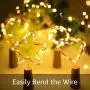 Guirlandes Lumineuses pour Bouteilles de Vin, 24 Pièces, 20 LEDs, Lignes d'Étoiles Miniature pour Bouteilles, Guirlandes Éclairttes Batteries Opérationnelles Fil en Cuivre pour Décorations Mariage, DIY, Bar, Lumière Chaleureuse Blanc. Guirlandes Lumineuses pour Bouteilles de Vin, 24 Pièces, 20 LEDs, Lignes d'Étoiles Miniature pour Bouteilles, Guirlandes Éclairttes Batteries Opérationnelles Fil en Cuivre pour Décorations Mariage, DIY, Bar, Lumière Chaleureuse Blanc.