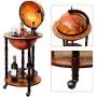 Vintage Globe Weinstand Flaschenhalter Deko, Hellbraun