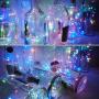 Wein Kork Lichter für Weinflaschen, batteriebetriebene LED Kork-Form Silber-Kupferdraht, farbige Mini-Lichterketten für DIY Weihnachten Halloween Hochzeit Party Dekoration, 10er Set (4 Farben)