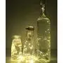 NeoJoy Aufladbare Weinflaschen-Lichter, LED-Korkenzieher-Lichter, USB-Feenlichtketten, Dekoration für Partys, warmweiß