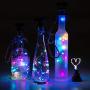 Verbesserte 12er Solar Weinvorrats-Lichter, 20 LEDs Wasserdichte Kupferlichter, Flaschenvorrats-Fairy-Weihnachtslichtketten für Outdoor/Hochzeit Dekoration (Mehrfarbig)