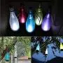 YINGMAN LED Solar Powered Bottle Light Hanging Patio Lamp Flame Effect Garden Yard Hanging Lamp (Set of 5)